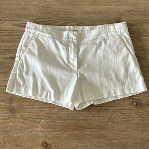 Crewcuts Girls White Cotton Shorts